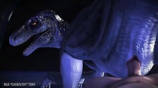 Velociraptor from Jurassic Park is going to get fucked after sucking dick