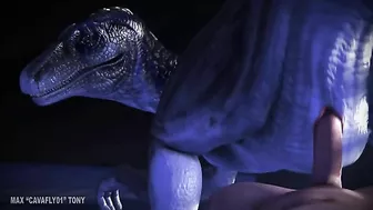 Velociraptor from Jurassic Park is going to get fucked after sucking dick