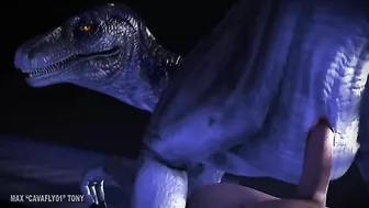 Velociraptor from Jurassic Park is going to get fucked after sucking dick