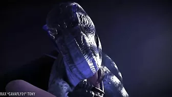 Velociraptor from Jurassic Park is going to get fucked after sucking dick