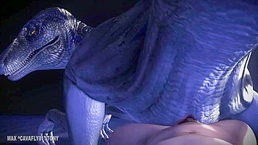 Velociraptor from Jurassic Park is going to get fucked after sucking dick