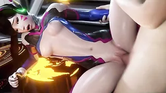 D.Va POV blowjob scene with handjobs and sloppy pleasure in high quality too