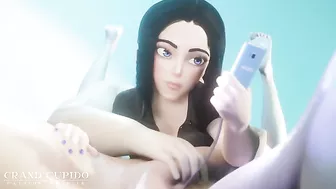 Samsung Sam looks as cute as ever while sucking dick in a hot fashion here