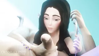 Samsung Sam looks as cute as ever while sucking dick in a hot fashion here