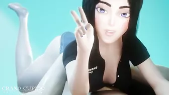 Samsung Sam looks as cute as ever while sucking dick in a hot fashion here