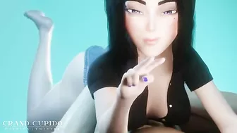 Samsung Sam looks as cute as ever while sucking dick in a hot fashion here