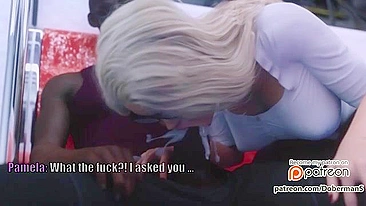 Black cock on a public train for a supremely horny wife that wants it bad