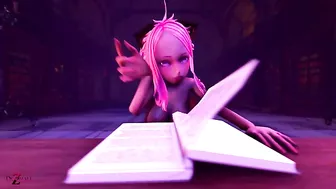 Neko Vampire dick riding experience with a shiny booty that looks fucking hot