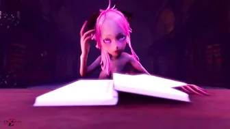 Neko Vampire dick riding experience with a shiny booty that looks fucking hot