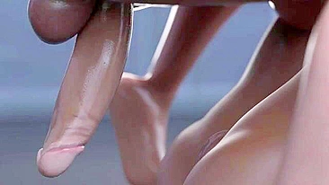 Robot fucking with a big boobs babe that enjoys dicks and other kinky stuff