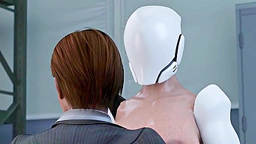 Robot fucking with a big boobs babe that enjoys dicks and other kinky stuff