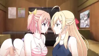 Double penetration is hot when the girls are all in and want more of it