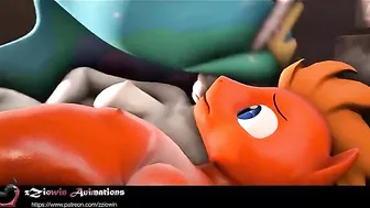 Creative MLP fuck with with the top of his sexy cock near the mouth of a pussy