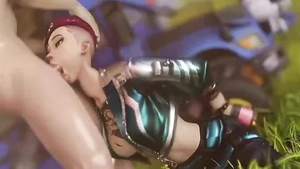 Fortnite actino showing lots of cute girls getting rammed in different ways