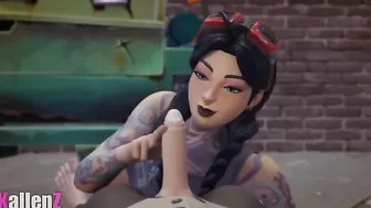 Fortnite actino showing lots of cute girls getting rammed in different ways