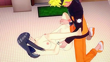 Naruto and Hinata enjoying the best action in missionary and beyond in HD