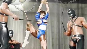 Chain bondage with orgasms and sexy girls with hot cocks sliding in and out