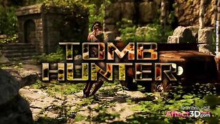 Lara Croft futanari porn video with lots of hardcore banging on all fours