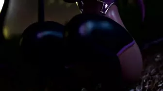 Purple hair girl making one wild hell of a request in a twisted XXX movie