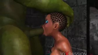 Black sex slave getting fucked by an ogre that wants to ruin her forever Black sex slave getting fucked by an ogre that wants to ruin her forever