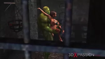 Black sex slave getting fucked by an ogre that wants to ruin her forever Black sex slave getting fucked by an ogre that wants to ruin her forever
