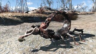 She is taking all that Fallout monster cock in her pussy just for fun though