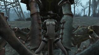 She is taking all that Fallout monster cock in her pussy just for fun though