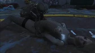 She is taking all that Fallout monster cock in her pussy just for fun though