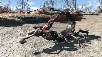She is taking all that Fallout monster cock in her pussy just for fun though