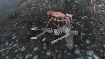 She is taking all that Fallout monster cock in her pussy just for fun though