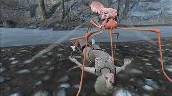 She is taking all that Fallout monster cock in her pussy just for fun though