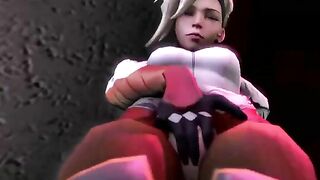 Overwatch futa fucking with two girls  who love double penetration and gape