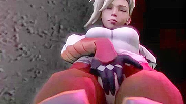Overwatch futa fucking with two girls  who love double penetration and gape