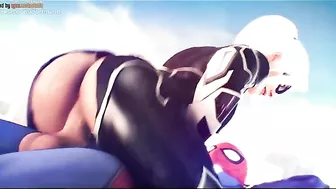 Hentai porn with a super hot Spiderman girl that enjoys big dicks and beyond