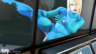 Samus Aran is addicted to BBC pleasure and hardcore hentai punishments too