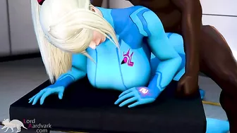 Samus Aran is addicted to BBC pleasure and hardcore hentai punishments too