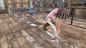 Fallout 4 porn with a schoolgirl that is ready to get fucked by the settlers