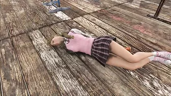 Fallout 4 porn with a schoolgirl that is ready to get fucked by the settlers