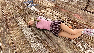 Fallout 4 porn with a schoolgirl that is ready to get fucked by the settlers