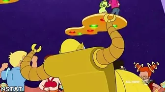 Amy from futurama rides dick to make everyone else cum in this hentai video