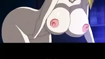 Just a bit of cleavage, but this guy just can't resist fucking her violently