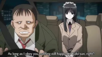 Shinshou Genmukan Slutty maid has to worship dick and get fucked as well