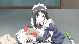 Shinshou Genmukan Slutty maid has to worship dick and get fucked as well