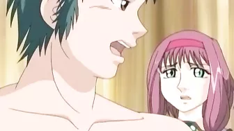 Gangbang porn movie showing a horny hentai bitch that gets ruined forever