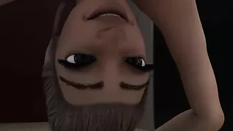 Futanari fucking session showing booss and horny girl that fuck on a private jet