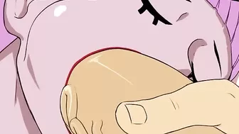 Nami and Nico Robin in One Piece spoof with lots of titty fucking and orgasms