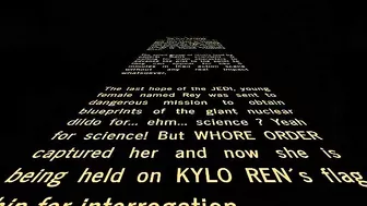 Rey from Star Wars getting fucked by two Stormtroopers in a hardcore MMF