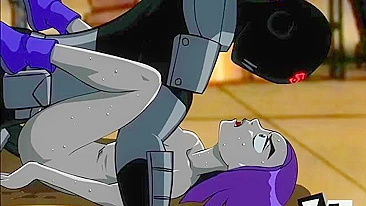 Flexible girl named Raven gets her asshole fucked by Deadshot or something