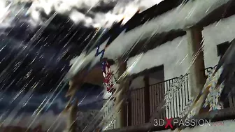 Amazing experience that requires plenty of courage and stamina from the girl