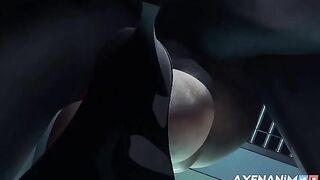 Ada Wong getting fucked by creepy looking Mr X in a spooky standing position